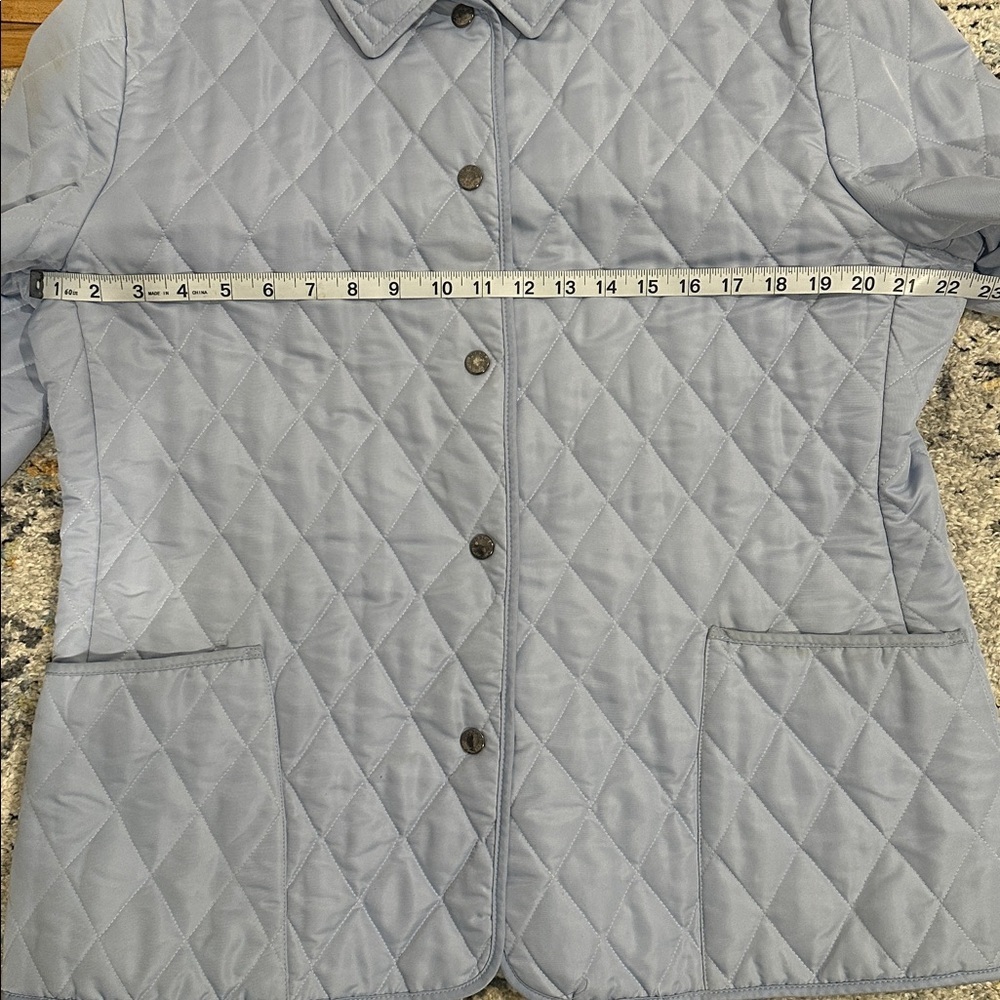 Burberry Light Blue Quilted Jacket - Picture 6 of 7
